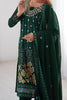 Gorgeous Green Thread Work Georgette Festival Wear Pant Suit
