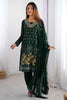 Gorgeous Green Thread Work Georgette Festival Wear Pant Suit