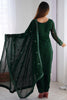 Gorgeous Green Thread Work Georgette Festival Wear Pant Suit