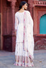 Alluring White Thread Work Georgette Eid Special Sharara Suit 