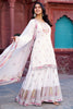 Alluring White Thread Work Georgette Eid Special Sharara Suit 