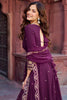 Attractive Wine Sequins Georgette Engagement Wear Gown With Dupatta