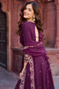 Attractive Wine Sequins Georgette Engagement Wear Gown With Dupatta