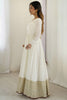 Astonishing White Sequins Silk Festival Wear Anarkali Suit Pant