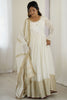Astonishing White Sequins Silk Festival Wear Anarkali Suit Pant