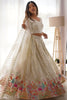 Incredible White Thread Work Georgette Festival Wear Lehenga Choli