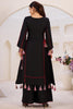 Pretty Black Thread Embroidered Rayon Festival Wear Co-ord Set