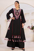 Pretty Black Thread Embroidered Rayon Festival Wear Co-ord Set