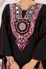 Pretty Black Thread Embroidered Rayon Festival Wear Co-ord Set