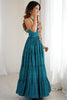 Outstanding Blue Digital Printed Georgette Navratri Wear Gown
