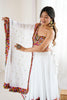 Marvelous White Gamthi Work Rayon Navratri Lehenga Choli With Dupatta