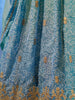 Charming Blue Printed Organza Sangeet Wear Lehenga Choli