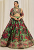 Incredible Light Green Printed Organza Festival Wear Lehenga Choli