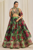 Incredible Light Green Printed Organza Festival Wear Lehenga Choli