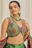 Incredible Light Green Printed Organza Festival Wear Lehenga Choli