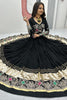 Fabulous Black Thread Embroidered Cotton Navratri Lehenga Choli