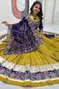 Charming Mustard Yellow Embroidered Cotton Traditional Lehenga Choli