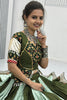 Alluring Green Border Work Cotton Navratri Wear Lehenga Choli