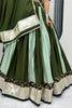Alluring Green Border Work Cotton Navratri Wear Lehenga Choli