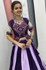 Enchanting Purple Cotton Navratri Special Lehenga Choli With Dupatta