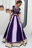 Enchanting Purple Cotton Navratri Special Lehenga Choli With Dupatta