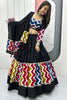 Graceful Black Printed Cotton Navratri Wear Lehenga Choli With Dupatta