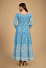 Beautiful Sky-Blue Dori Work Georgette Festival Wear Pant Suit