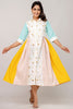 Gorgeous White Embroidered Cotton Casual Wear Dress