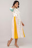 Gorgeous White Embroidered Cotton Casual Wear Dress