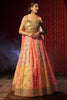 Stunning Multi-Color Printed Organza Wedding Wear Lehenga Choli