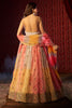 Stunning Multi-Color Printed Organza Wedding Wear Lehenga Choli