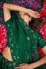 Adorable Green Sequins Net Mehendi Wear Lehenga Choli With Dupatta