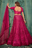 Fascinating Pink Sequins Net Engagement Wear Lehenga Choli