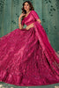 Fascinating Pink Sequins Net Engagement Wear Lehenga Choli