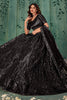 Alluring Black Sequins Net Reception Wear Lehenga Choli