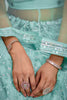 Fabulous Turquoise Thread Embroidered Net Lehenga Choli With Dupatta