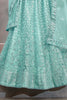 Gorgeous Turquoise Sequins Net Designer Lehenga Choli With Dupatta