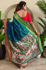 Adorable Green Weaving Pichwai Silk Event Wear Saree With Blouse