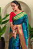 Adorable Green Weaving Pichwai Silk Event Wear Saree With Blouse