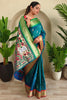 Adorable Green Weaving Pichwai Silk Event Wear Saree With Blouse