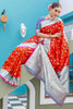 Striking Red Zari Weaving Banarasi Silk Wedding Saree With Blouse