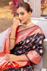 Incredible Black Zari Weaving Banarasi Silk Saree With Blouse