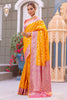 Marvelous Yellow Zari Weaving Banarasi Silk Haldi Wear Saree