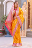 Marvelous Yellow Zari Weaving Banarasi Silk Haldi Wear Saree