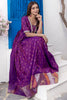Bewitching Purple Zari Weaving Silk Festival Wear Gown