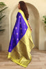 Fantastic Royal Blue Zari Weaving Silk Event Wear Saree With Blouse