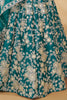 Outstanding Teal Green Dori Embroidery Silk Wedding Lehenga Choli