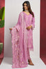 Lovely Pink Embroidered Organza Traditional Pant Suit With Dupatta