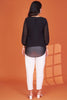 Fabulous Black Thread Embroidered Georgette Western Top