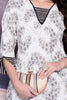 Bewitching White Floral Printed Cotton Daily Wear Kurta With Palazzo